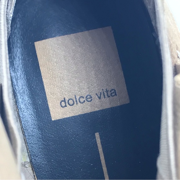 Dolce Vita Zabi ankle boots Tan Suede Size 8.5 - Picture 11 of 13